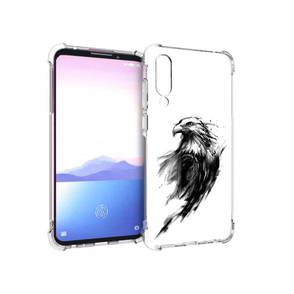 

Чехол MyPads Tocco для Meizu 16XS чб птица (PT136345.89.670), Прозрачный, Tocco