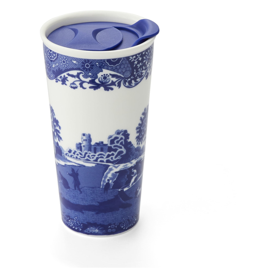 

Кружка с силиконовой крышкой Spode Голубая Италия 350 мл