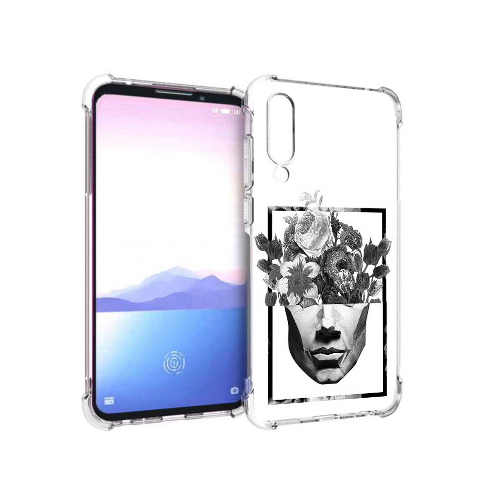 

Чехол MyPads Tocco для Meizu 16XS черно белая ваза в абстракции (PT136345.89.678), Прозрачный, Tocco