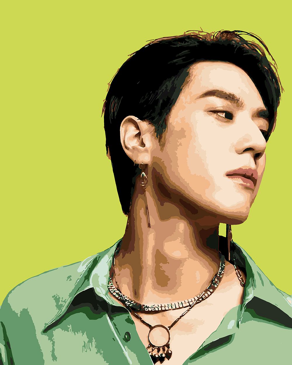 

Картина по номерам Красиво Красим GOT7 Yugyeom Югём Green, 40 х 50 см, GOT7 Yugyeom Югём Green