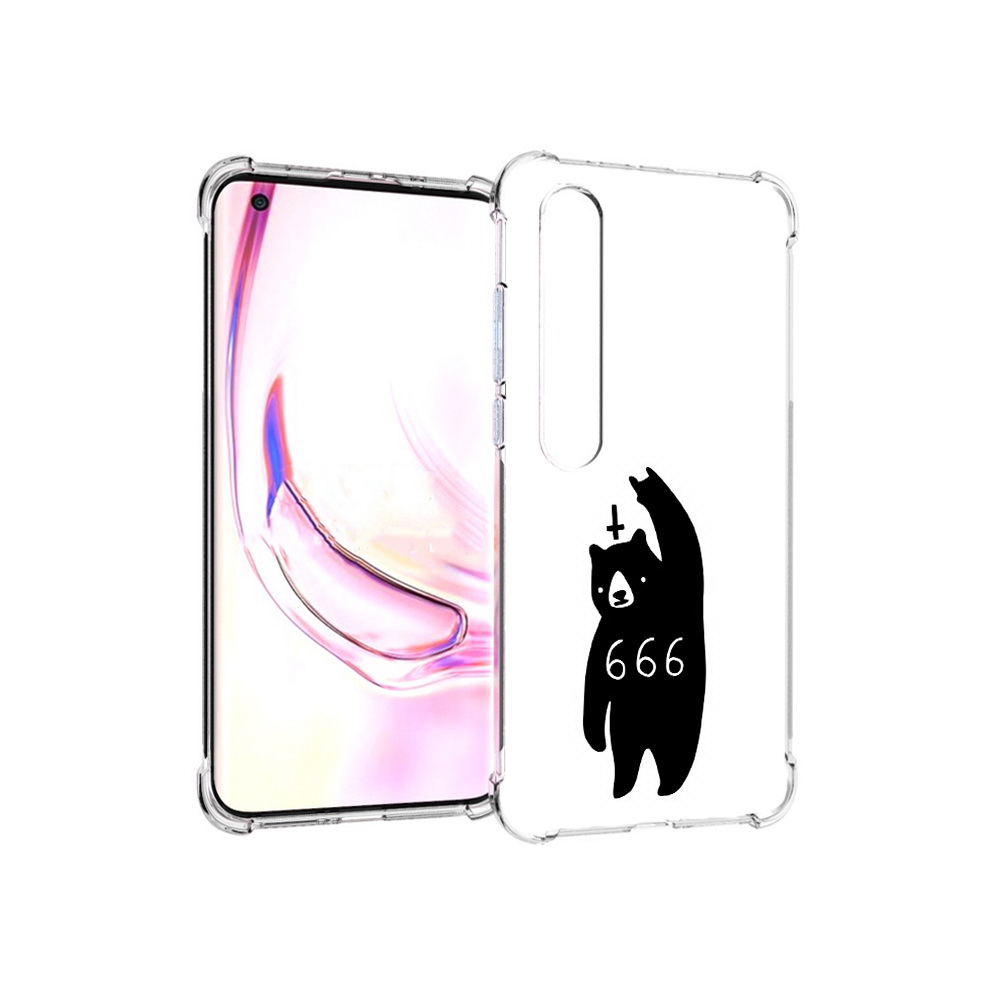 

Чехол MyPads Tocco для Xiaomi Mi 10 Pro медведь 666 (PT144585.295.462), Прозрачный, Tocco