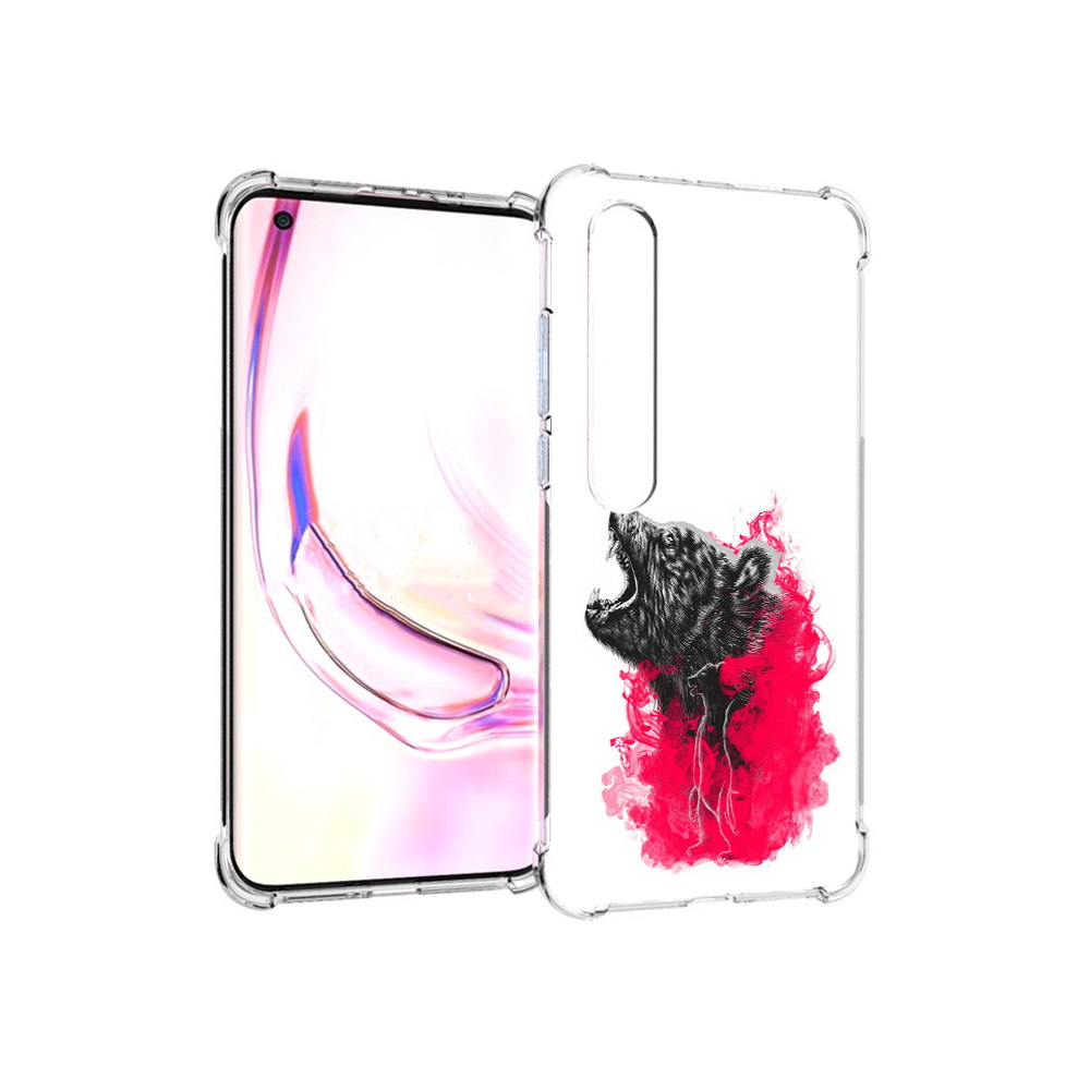 

Чехол MyPads Tocco для Xiaomi Mi 10 Pro медведь в дымке (PT144585.295.463), Прозрачный, Tocco