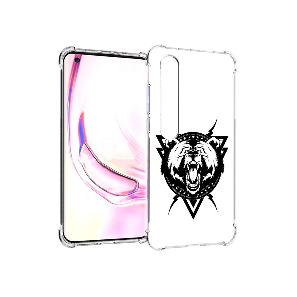 

Чехол MyPads Tocco для Xiaomi Mi 10 Pro медведь в треугольнике (PT144585.295.464), Прозрачный, Tocco
