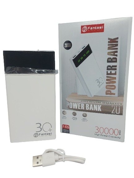 Внешний аккумулятор Power Bank Fantesi 30000 mAh, белый