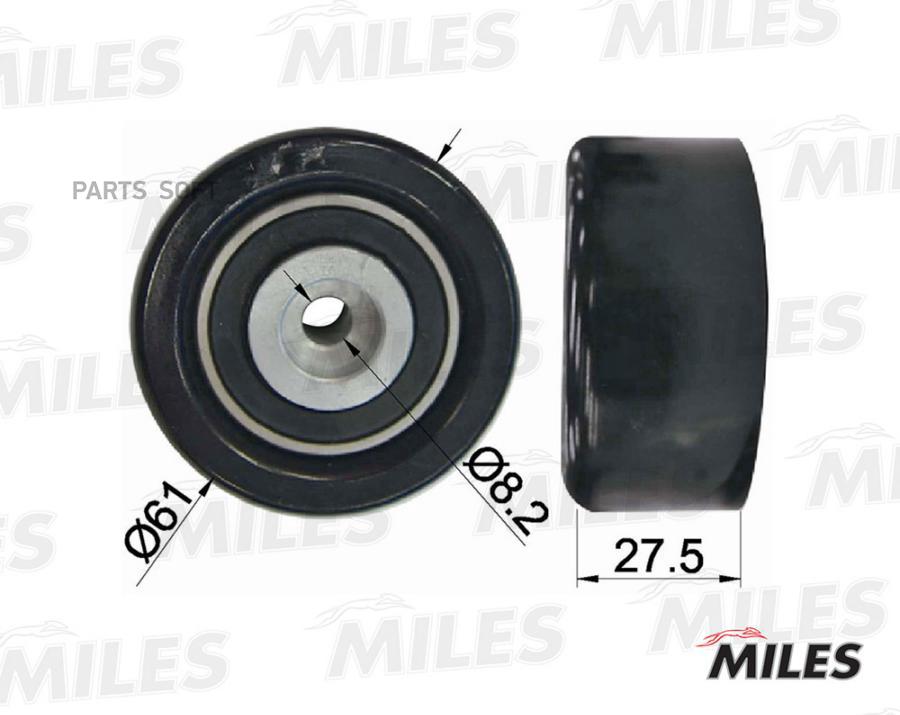 

MILES Ролик ремня ГРМ OPEL ASTRA H 1.6 1.8 04- Z16XER Z18XER INA 532047210 AG02019 1шт