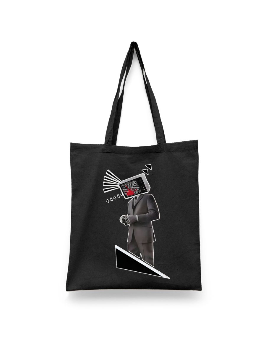 

Шоппер унисекс Каждому Своё Абстракция/Минимализм/Арт STAB41, черный, Абстракция/Минимализм/Арт STAB41