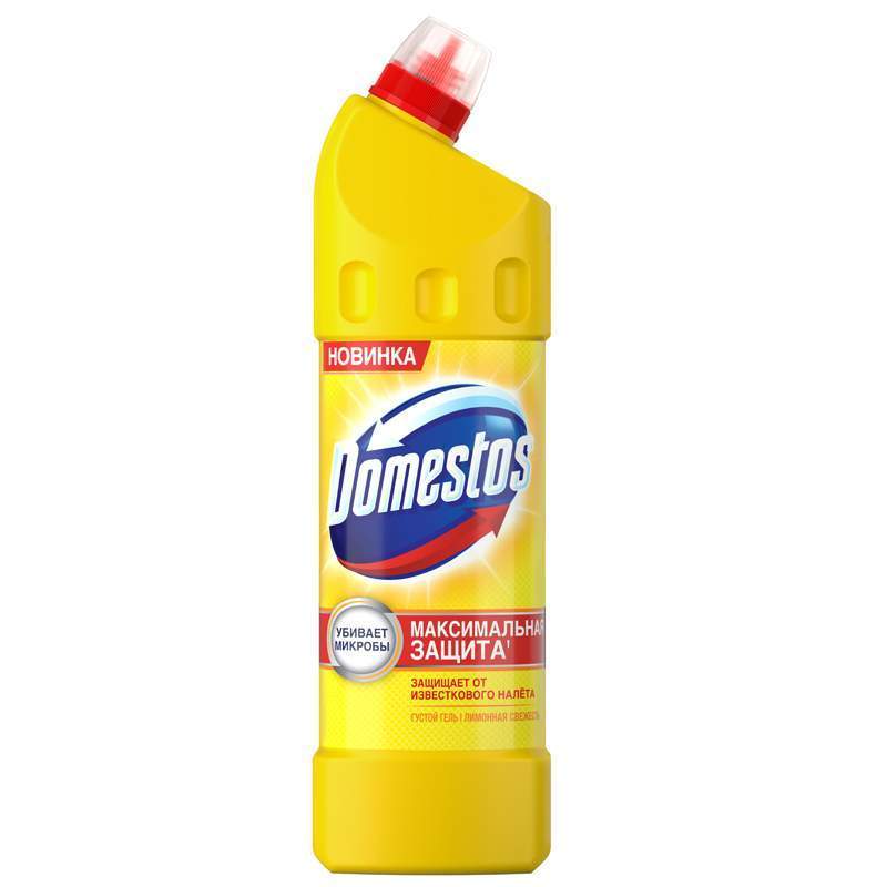 Универсальное чистящее средство Domestos Лимонная свежесть, 1000 мл х 3 шт