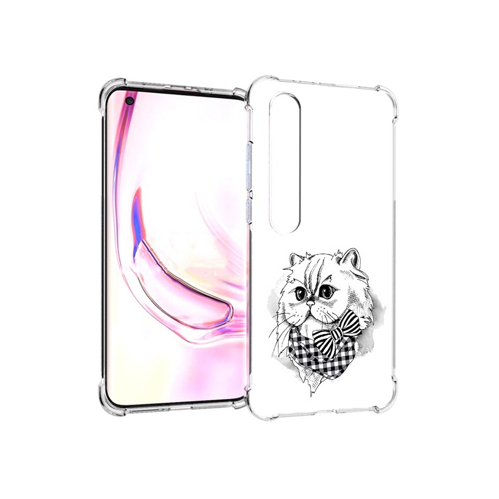 

Чехол MyPads Tocco для Xiaomi Mi 10 Pro нарисованная красивая кошечка (PT144585.295.503), Прозрачный, Tocco