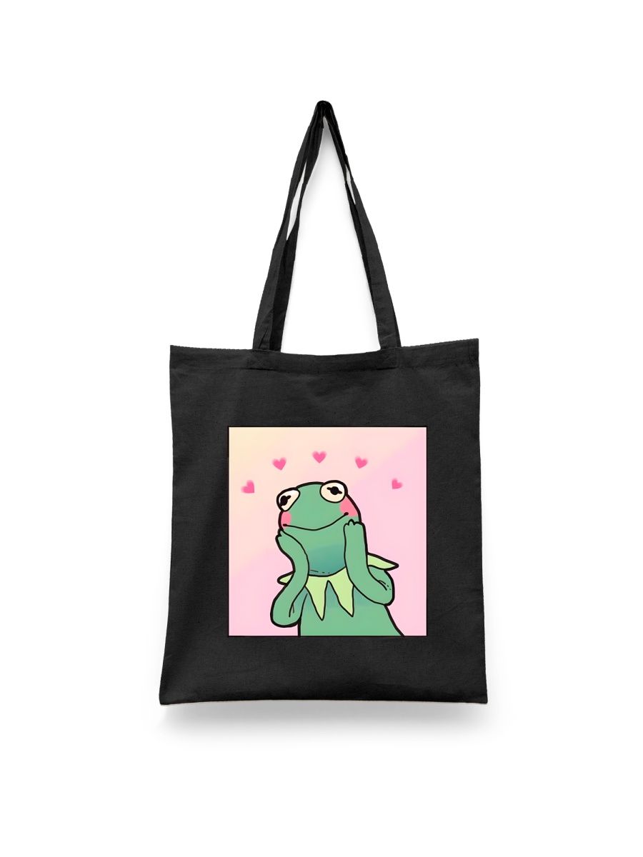 

Шоппер унисекс Каждому Своё Лягушонок Кермит/Kermit the Frog PRKR1, черный, Лягушонок Кермит/Kermit the Frog PRKR1