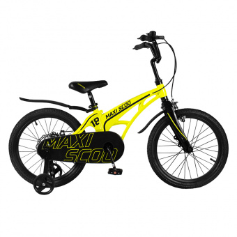 фото Детский двухколесный велосипед maxiscoo cosmic 18", желтый msc-c1818