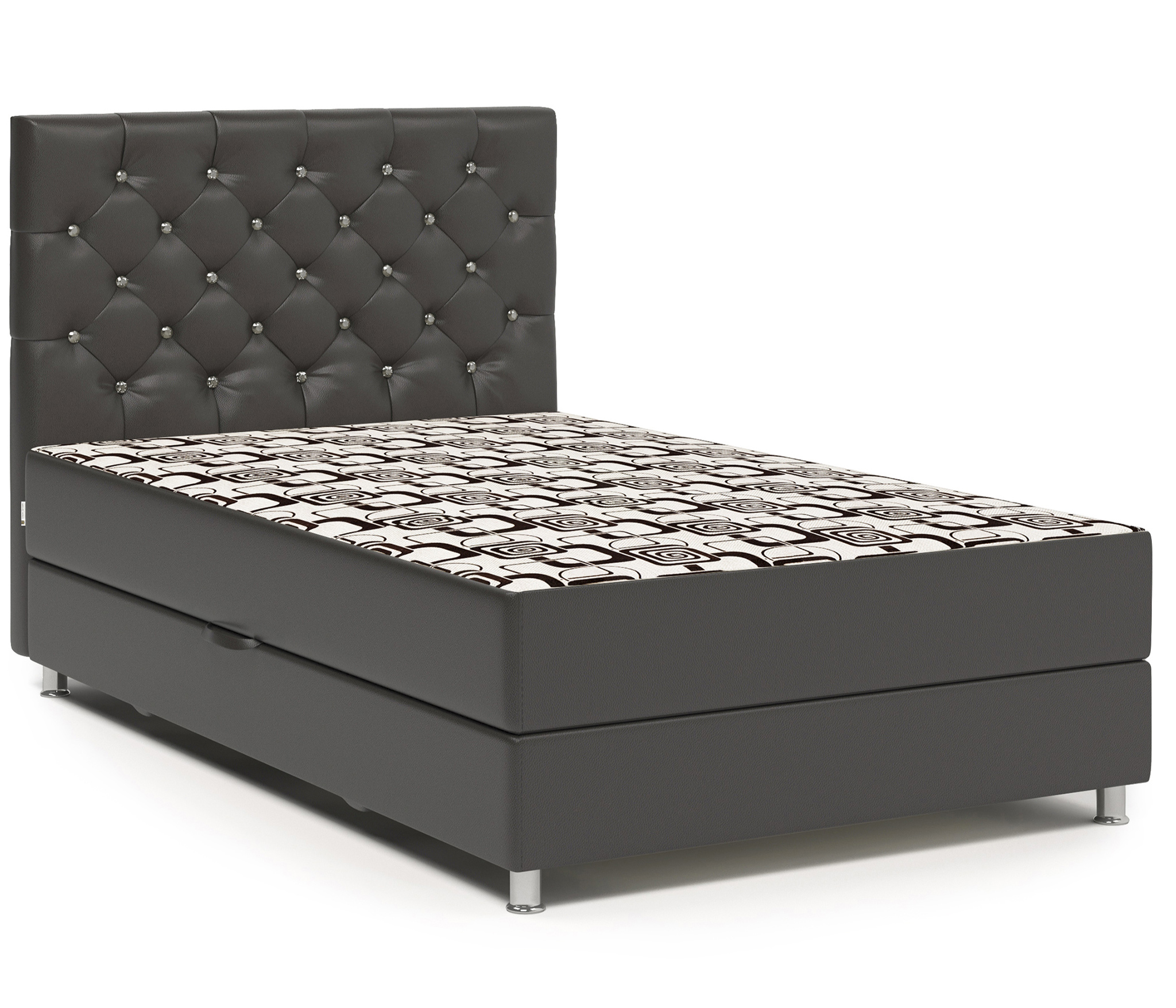 

Тахта Шармэль Люкс 120 экокожа шоколад и ромб, Коричневый;бежевый, Шармэль Люкс