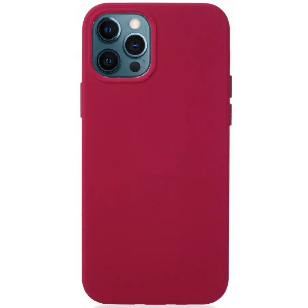 фото Чехол для iphone 12/12 pro silicon сase apl ws, малиновый nobrand