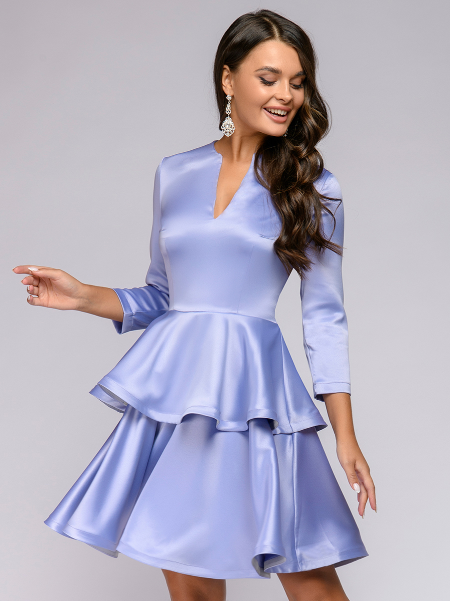 фото Платье женское 1001dress 0122001-00423bb голубое 42