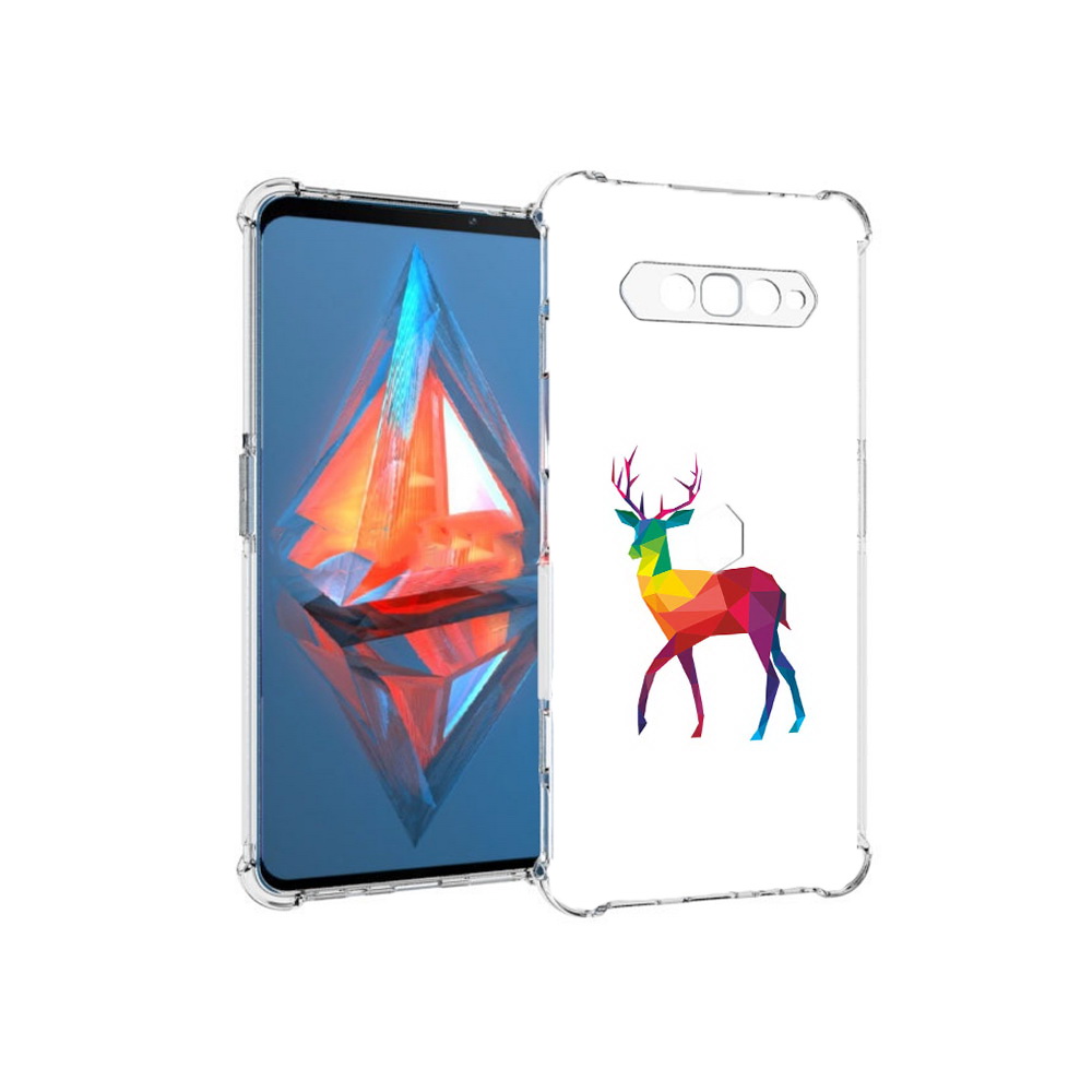 

Чехол MyPads Tocco для Xiaomi Black Shark 4 геометрический олень (PT162389.266.286), Прозрачный, Tocco