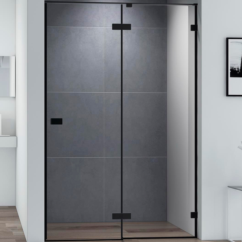 

Душевая дверь Cezares Bellagio 140 BELLAGIO-B-12-140-C-NERO профиль Черный матовый