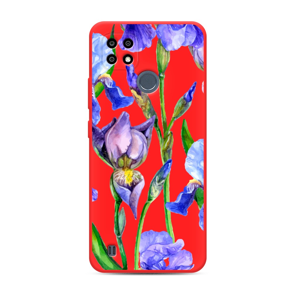 

Чехол Awog на Realme C21Y/C25Y "Синие ирисы"