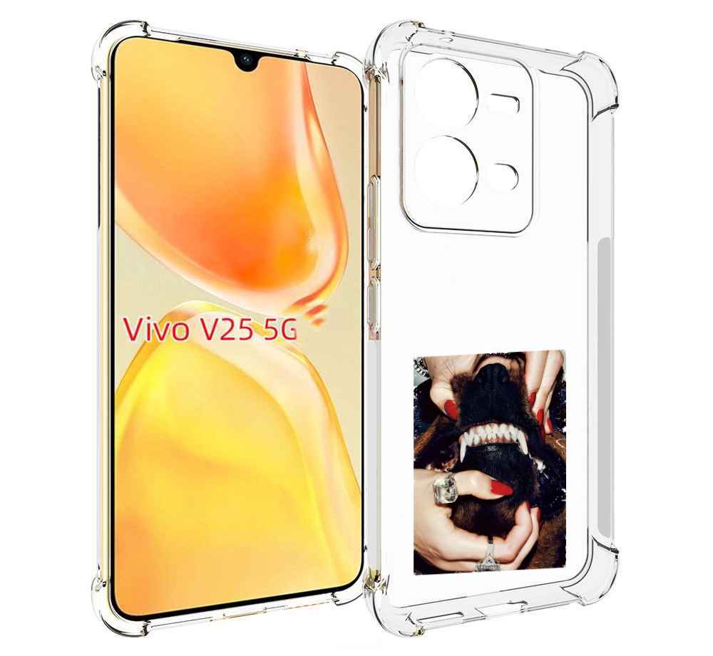 

Чехол MyPads маникюр для Vivo V25 5G / V25e, Прозрачный, Tocco