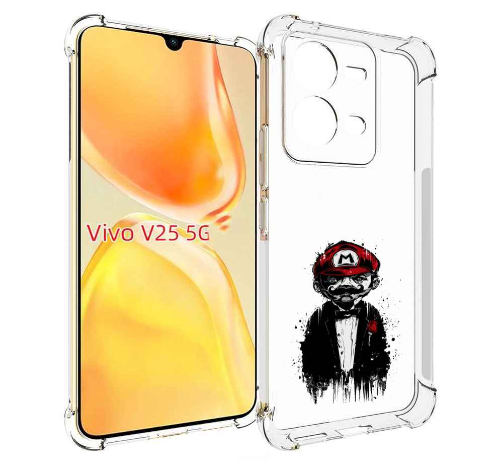 

Чехол MyPads марио для Vivo V25 5G / V25e, Прозрачный, Tocco