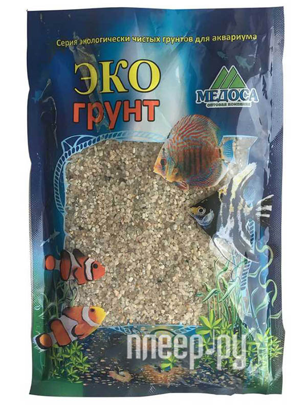 

Натуральный кварцевый грунт Эко грунт Куба-XL 2.0-5.0mm 3.5kg c-0123