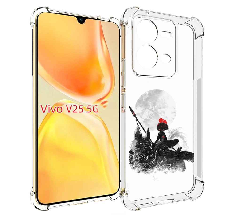 Чехол MyPads мононоке для Vivo V25 5G / V25e