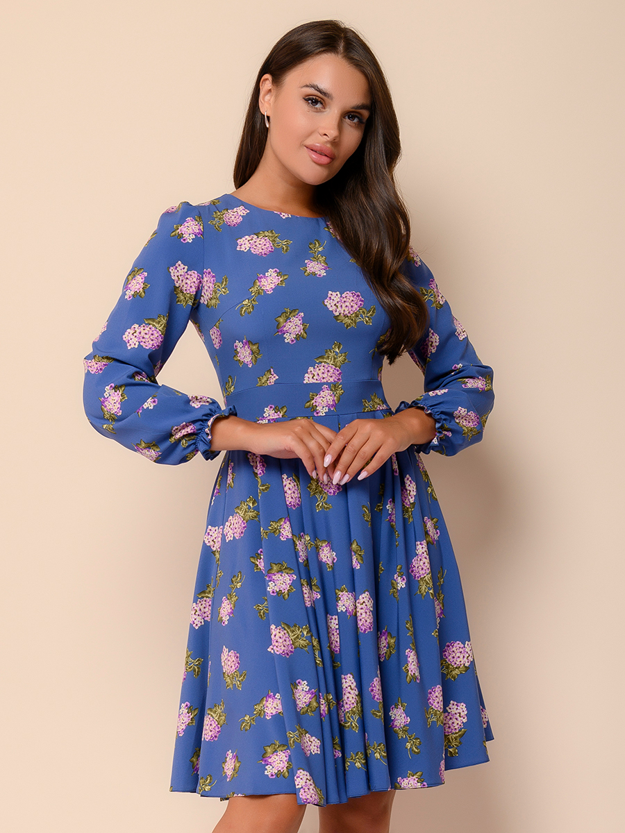 фото Платье женское 1001dress 0122001-01001bb синее 44