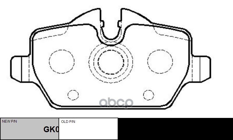 

Тормозные колодки Ctr задние дисковые GK0022