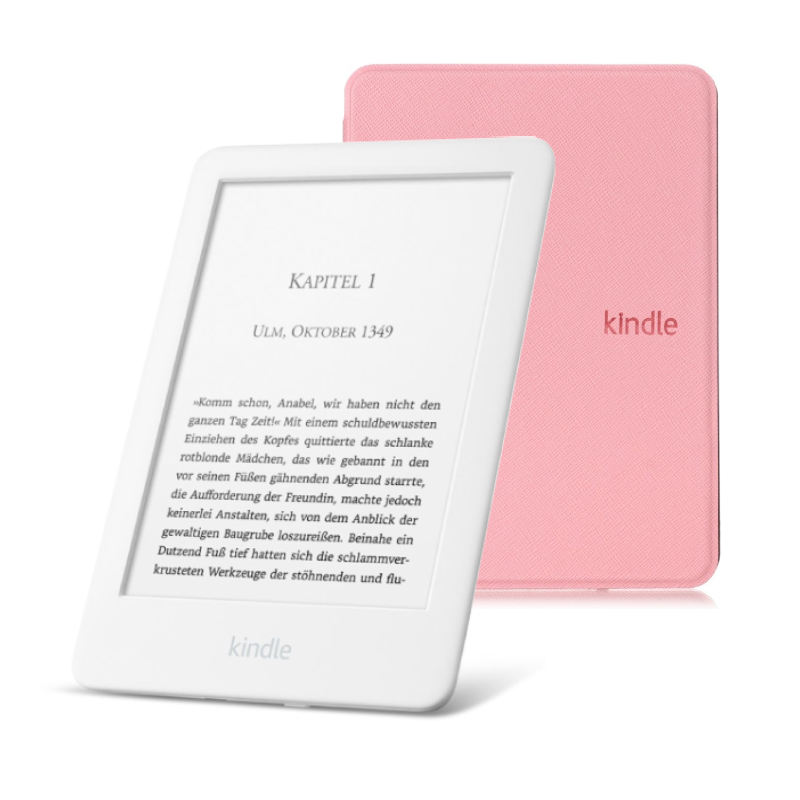 фото Электронная книга amazon kindle 10 2020 8gb white + чехол ultraslim розовый