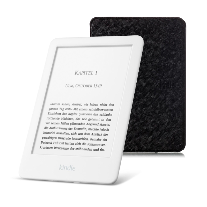 фото Электронная книга amazon kindle 10 2020 8gb white + чехол ultraslim черный