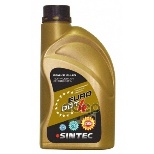Жидкость Тормозная Sintec Euro Dot 4 910Г (Синтетика +265С) SINTEC 978923