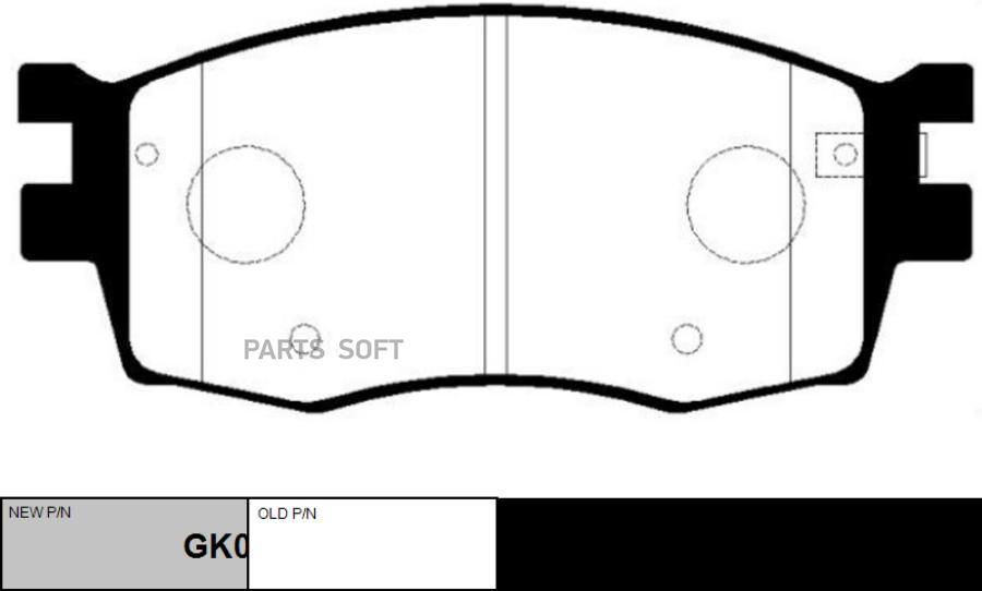 

Тормозные колодки Ctr передние GK0541