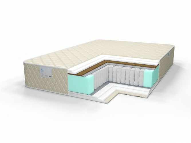 

Матрас Comfort Line Eco-Hard1 TFK18+ 155х185, Бежевый;белый;серый;серебристый, Eco-Hard1 TFK18+