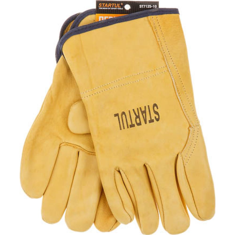 STARTUL Перчатки кожаные цельные размер 10 ST7125-10 утепленные кожаные перчатки s gloves