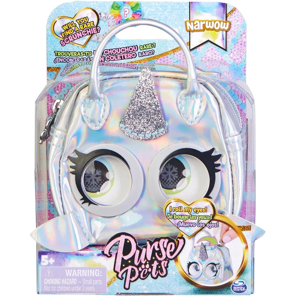 Интерактивная игрушка Spin Master Сумочка-питомец Purse pets Микро Нарвал 6064313 10 50 100 pieces light gold 12mm 1 2 handbags purse heavy duty string rope ends metal cap cord end metal caps tassel