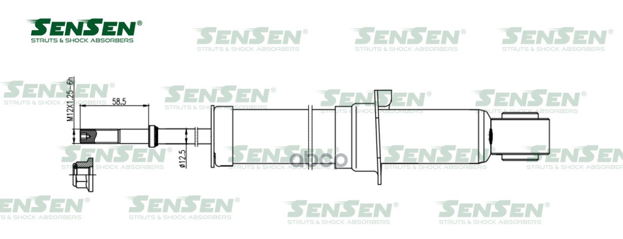 фото Амортизатор задний газовый toyota prius 1.5 03-09 sensen арт. 32130408