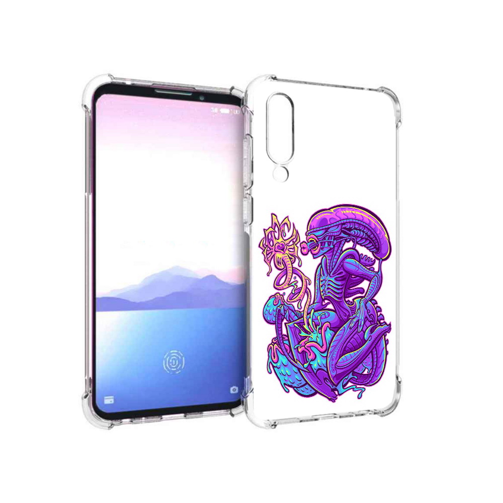 Чехол MyPads Tocco для Meizu 16XS чужой фиолетовый цвет (PT136345.89.693)