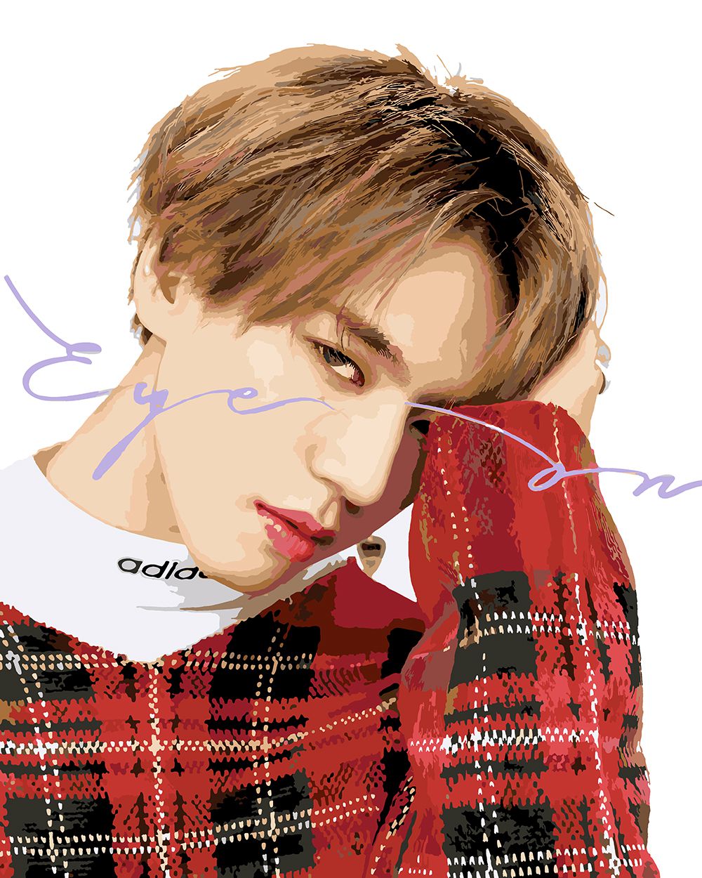 

Картина по номерам Красиво Красим GOT7 Ким Югём Eyes, 70 х 80 см, GOT7 Ким Югём Eyes