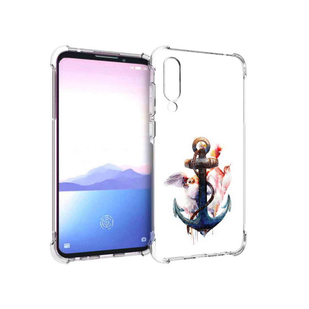 

Чехол MyPads Tocco для Meizu 16XS якорь с птицами (PT136345.89.703), Прозрачный, Tocco