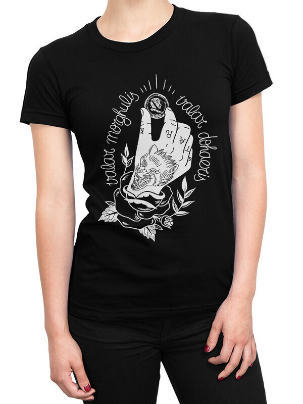 

Футболка женская Dream Shirts Valar morghulis Valar dohaeris Женская 10009371 черная 2XL, Valar morghulis Valar dohaeris Женская 10009371