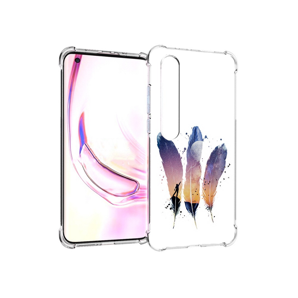 

Чехол MyPads Tocco для Xiaomi Mi 10 Pro небесные перья (PT144585.295.519), Прозрачный, Tocco
