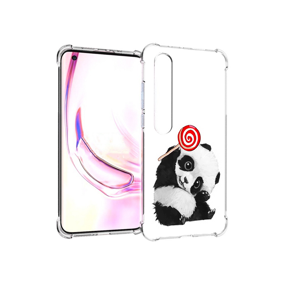 

Чехол MyPads Tocco для Xiaomi Mi 10 Pro панда с леденцом (PT144585.295.534), Прозрачный, Tocco