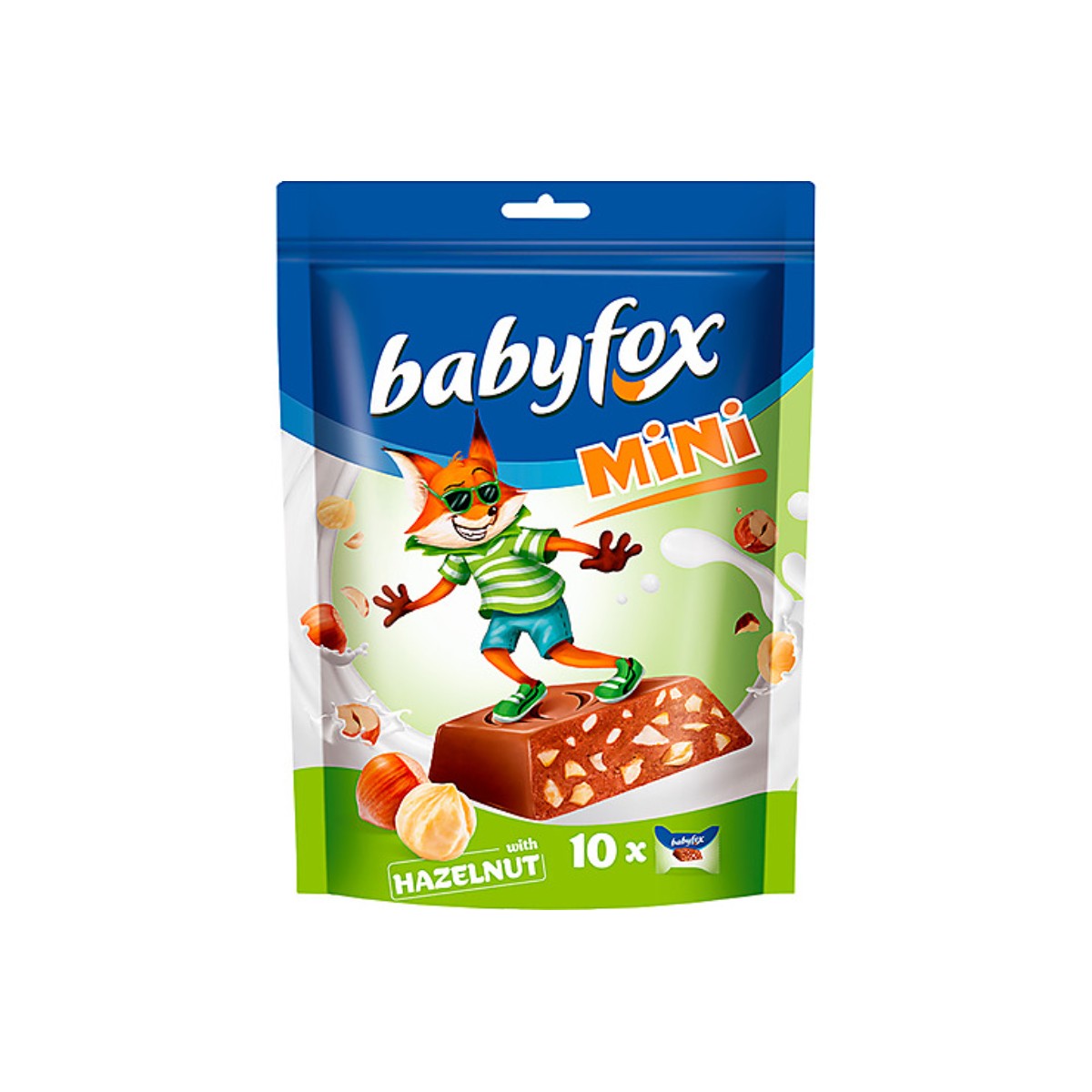 конфеты BabyFox шоколадные mini с фундуком, 2 шт по 120 г