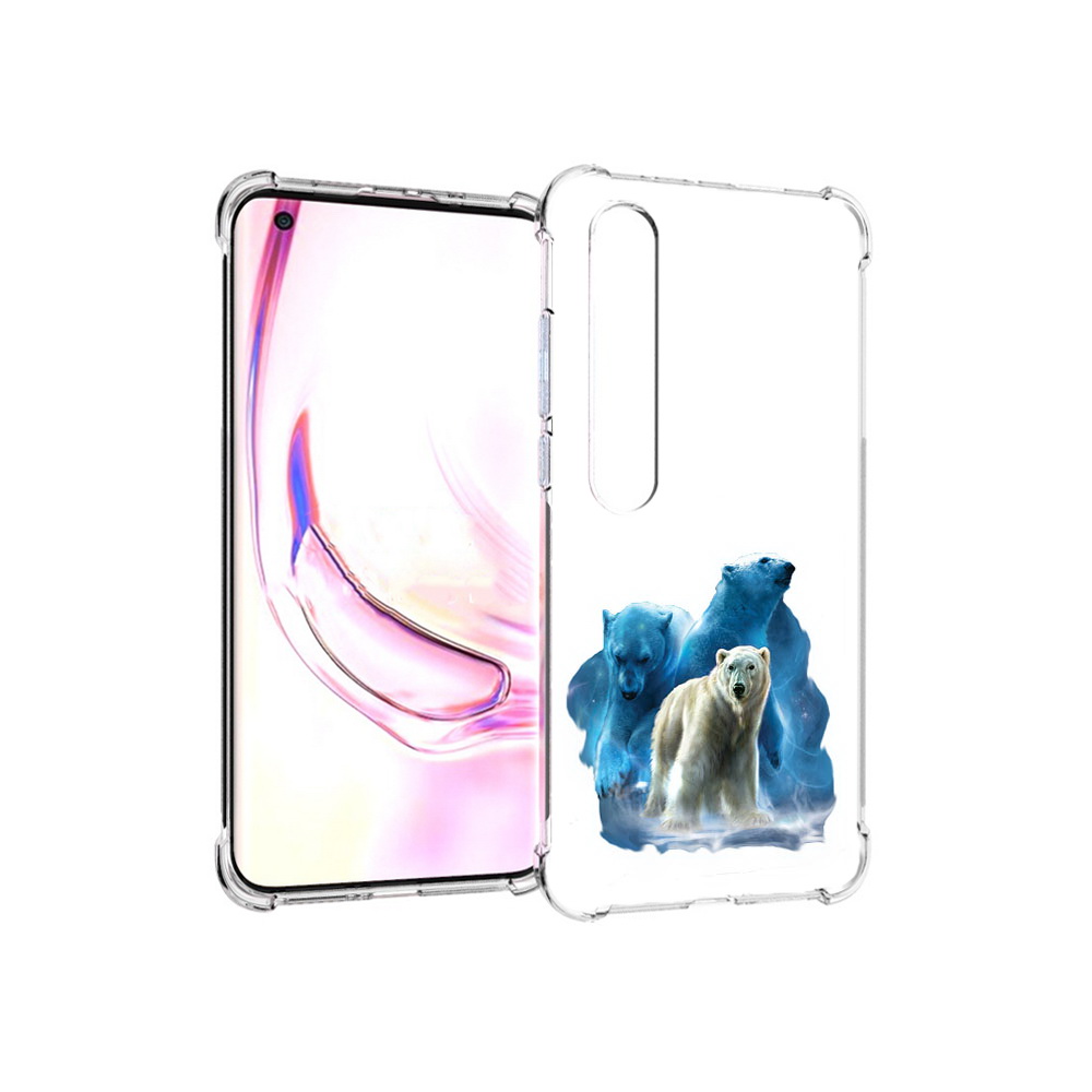 

Чехол MyPads Tocco для Xiaomi Mi 10 Pro полярный медведь (PT144585.295.549), Прозрачный, Tocco