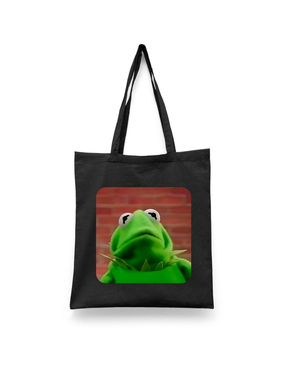 

Шоппер унисекс Каждому Своё Лягушонок Кермит/Kermit the Frog PRKR13, черный, Лягушонок Кермит/Kermit the Frog PRKR13