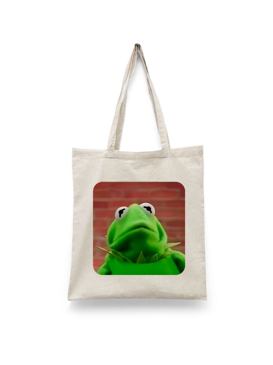 

Шоппер унисекс Каждому Своё Лягушонок Кермит/Kermit the Frog PRKR13, белый, Лягушонок Кермит/Kermit the Frog PRKR13