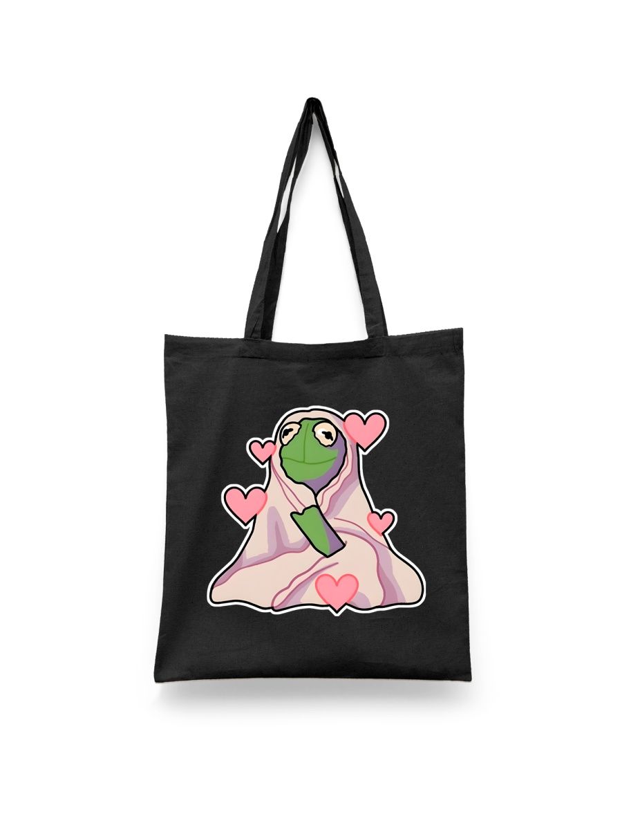 

Шоппер унисекс Каждому Своё Лягушонок Кермит/Kermit the Frog PRKR10, черный, Лягушонок Кермит/Kermit the Frog PRKR10