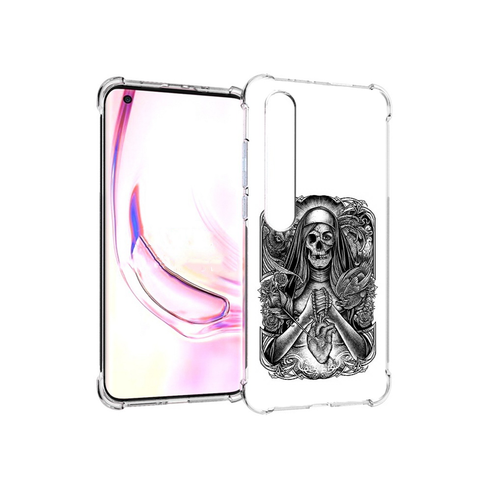 

Чехол MyPads Tocco для Xiaomi Mi 10 Pro скелет с сердцем (PT144585.295.603), Прозрачный, Tocco