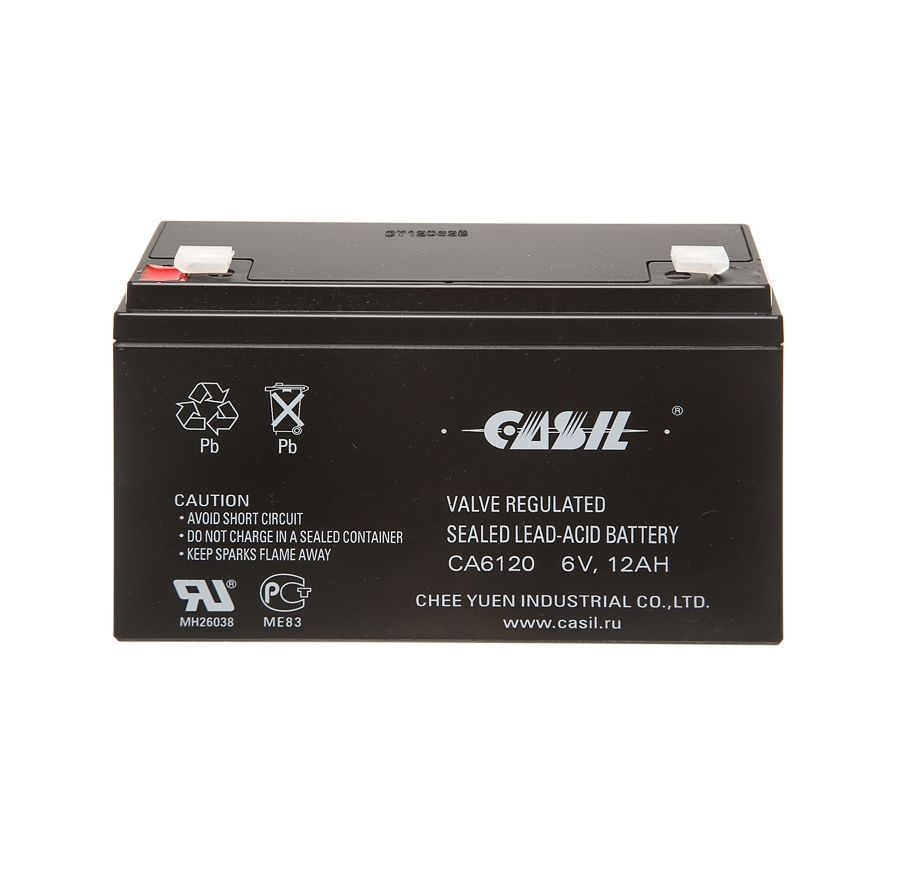 фото Аккумулятор для ибп casil ca6120 (6в 12ач /6v 12ah)