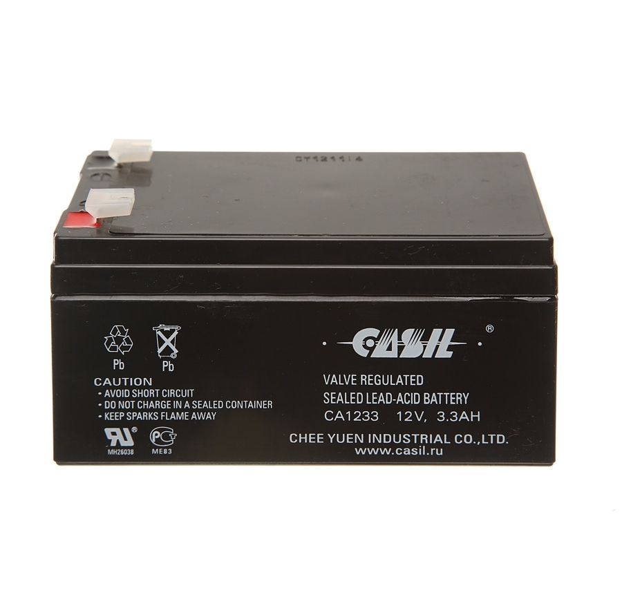 фото Аккумулятор для ибп casil ca1233 (12в 3.3ач /12v 3.3ah)