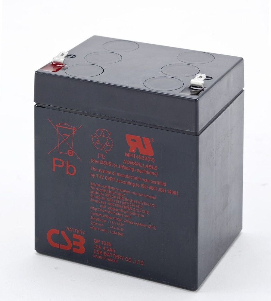 фото Аккумулятор для ибп csb gp 1245 (12в 4.5ач / 12v 4.5ah)