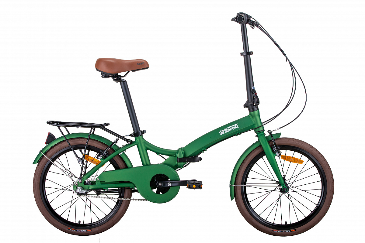 Складной велосипед Bear Bike Brugge 2021 зеленый матовый